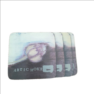 Lifestyle UK Purple Artichoke Cork Back Coasters Set of 4